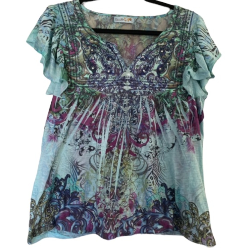 Unity World Wear Petite Butterfly Sleeve Women’s Size LP